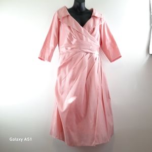 ❤️ Stunning Vintage 2 Be Socia  Pink Classic Midi Dress